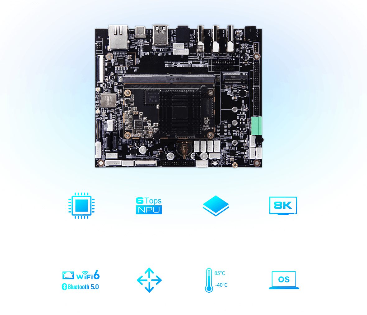 Комплект для оценки процессора RockChip RK3588.